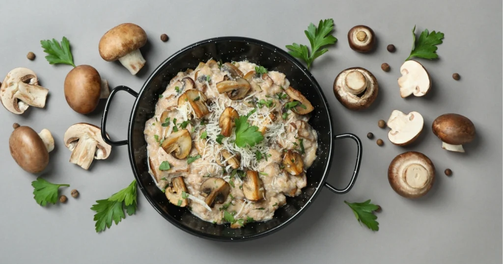 Risotto Rezept – Einfaches Grundrezept für samtiges, aromatisches Risotto mit Weißwein und Butter.