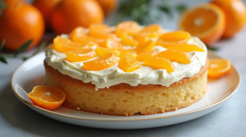 Mandarinen Schmand Kuchen – ein fruchtiger und cremiger Kuchen mit einer leckeren Mandarinen-Schmand-Füllung