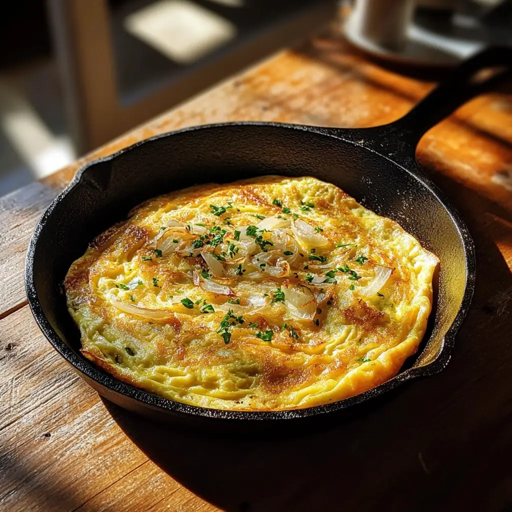 Omelette mit frischem Mangold auf einem Teller – einfache Zubereitungsidee aus der Kategorie Mangold Rezepte.