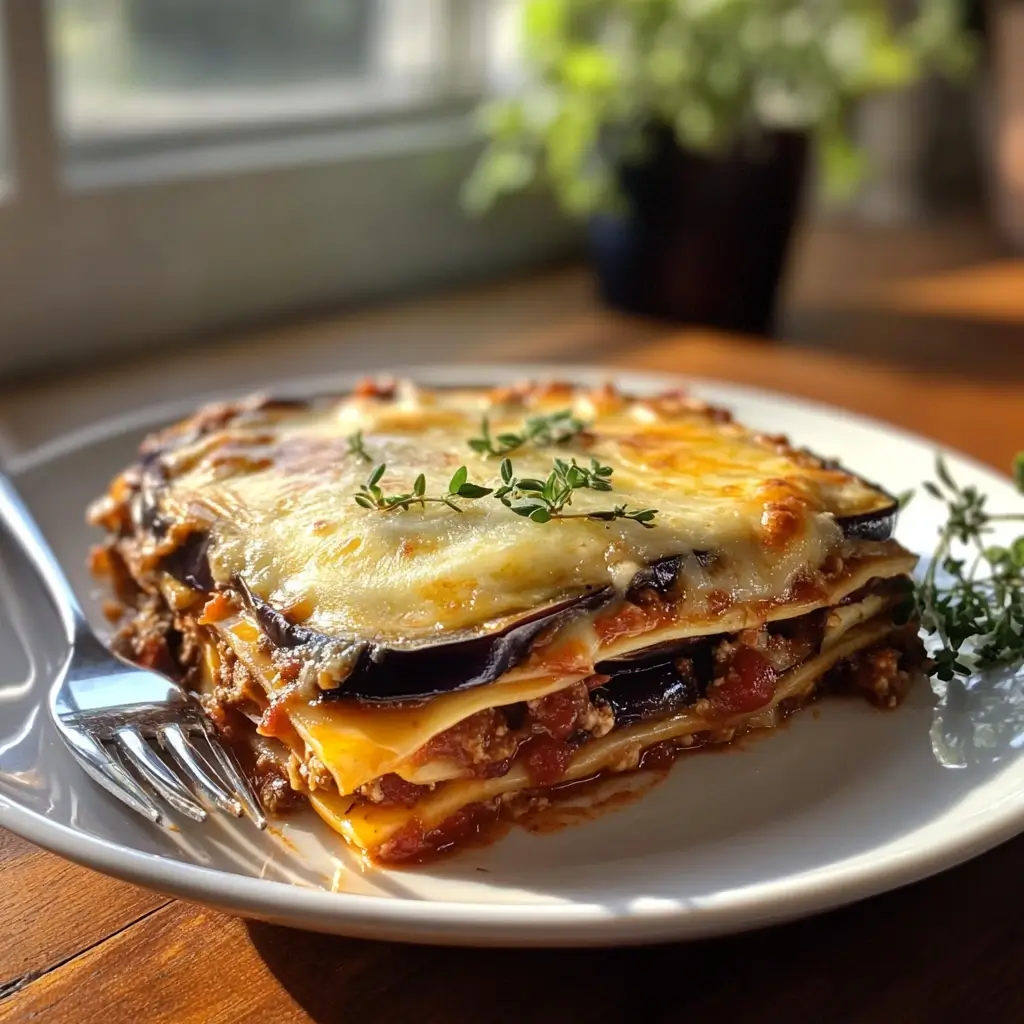 Melanzani Rezepte – Überbackene Auberginenscheiben mit Käse und Tomatensauce im Ofen