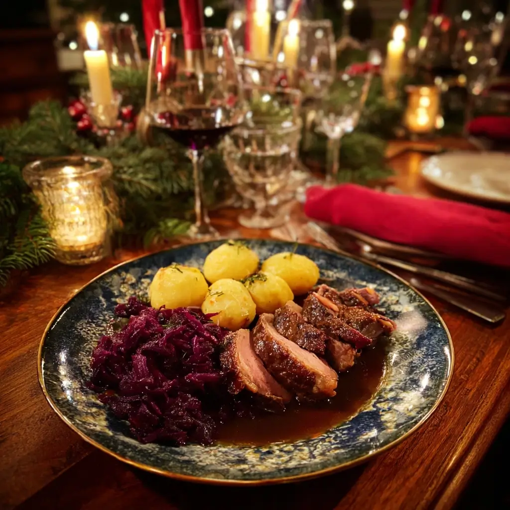 Rotkohl Rezepte beim Schmoren im Topf mit Äpfeln und Gewürzen