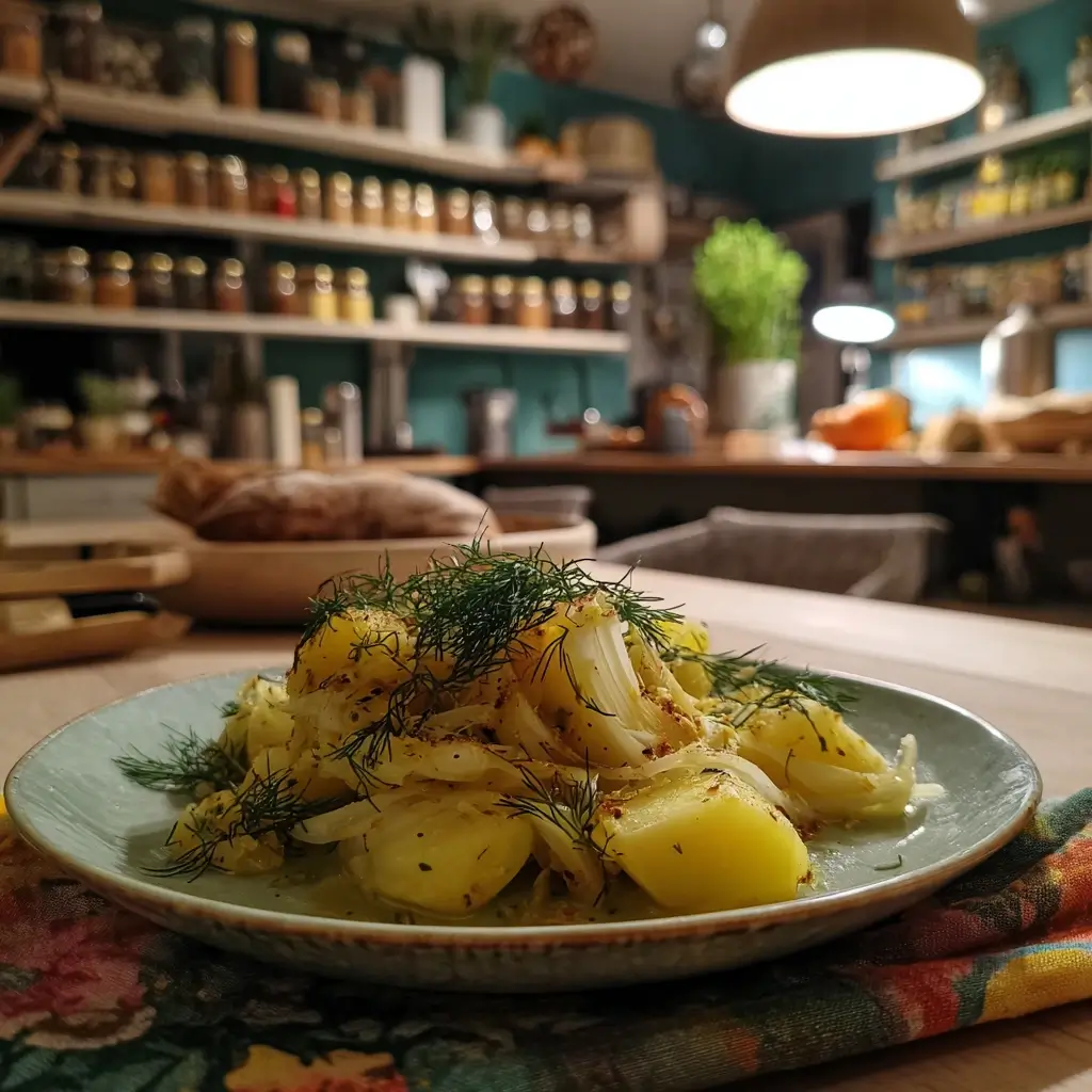 Roher Fenchel, Zitrone und Olivenöl auf Küchentisch – Fenchel Rezepte