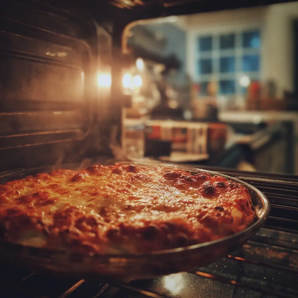 pizza teig rezept pizza backt im ofen mit geschmolzenem käse und knusprigem rand