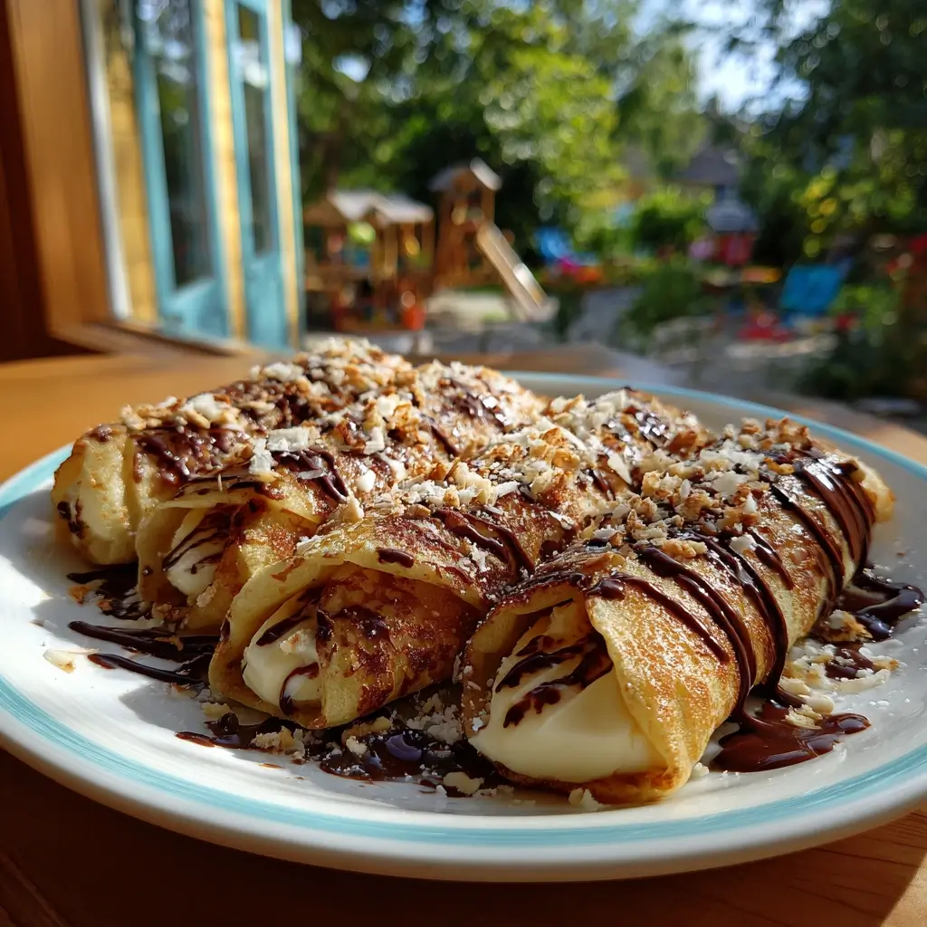 rezept pfannkuchen perfekt angerichtet auf rustikalem Holztisch