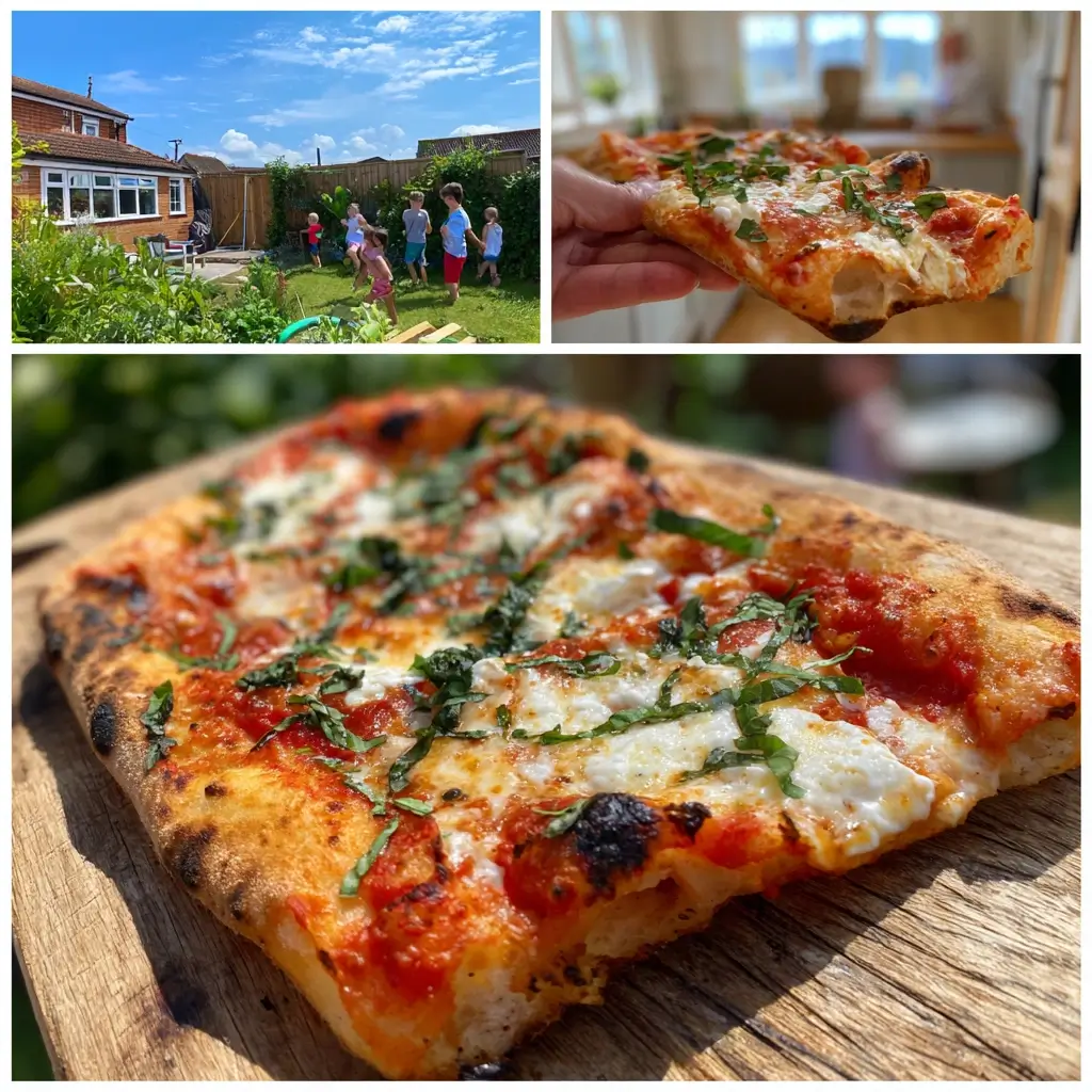 Perfekte Pizza Napoli mit luftiger Kruste, Mozzarella und Basilikum als Titelbild.