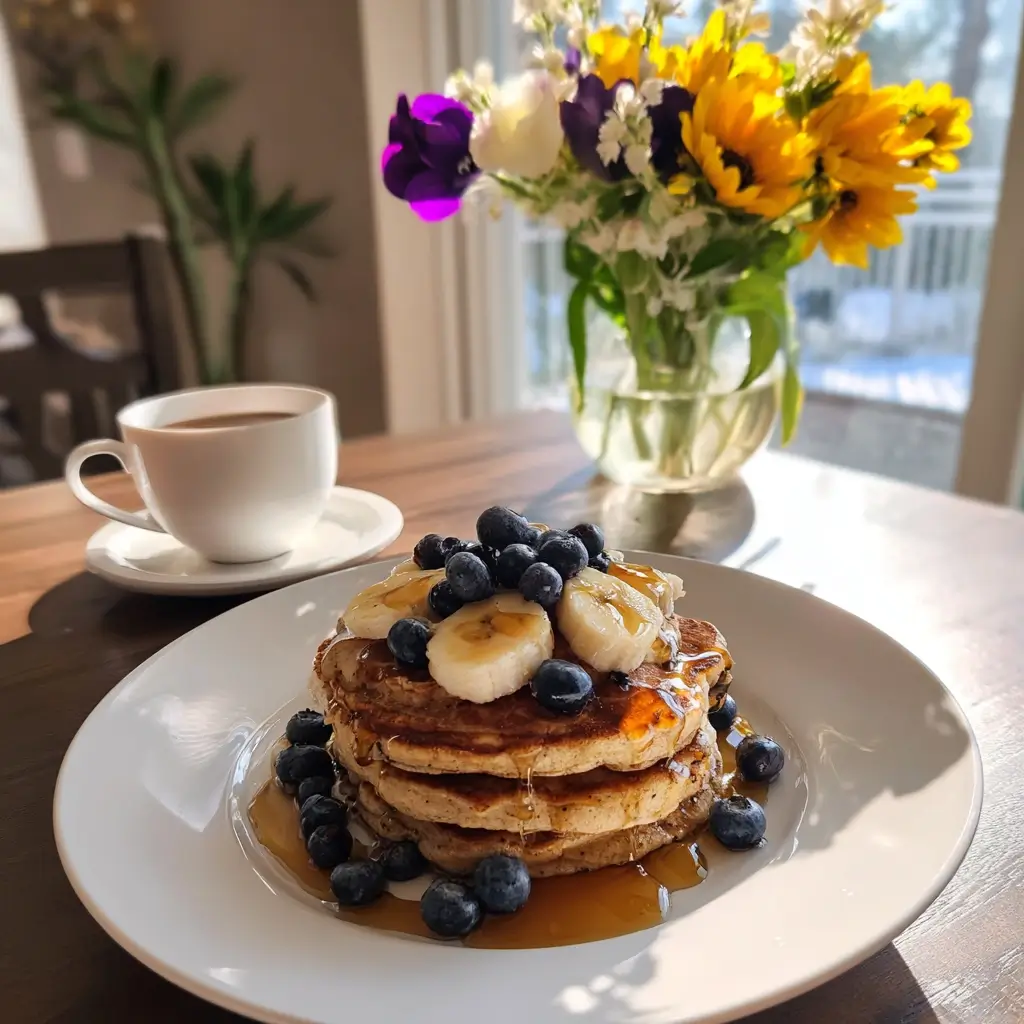 Herzhafte Version von pfannkuchen vegan rezept – Pancakes gefüllt mit Spinat, Pilzen und veganem Käse.