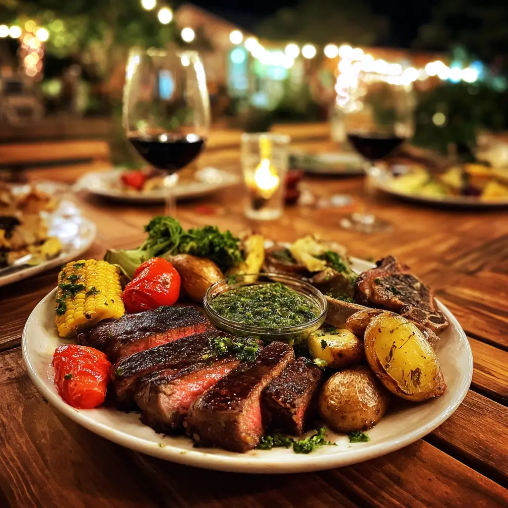 Saftiges steak mit goldener Kruste auf Holzbrett mit Butter und Rosmarin