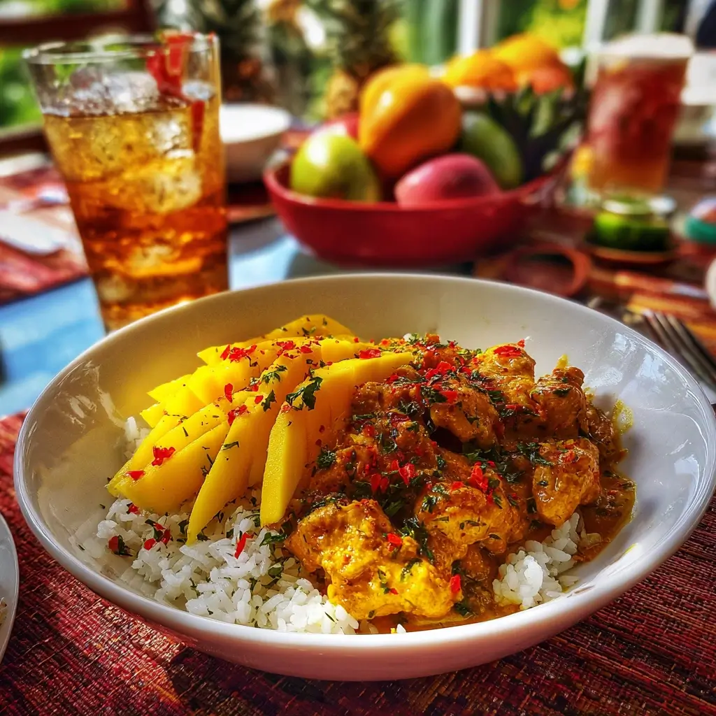 Chicken Curry mit Mango und Chili für fruchtig-würzigen Geschmack