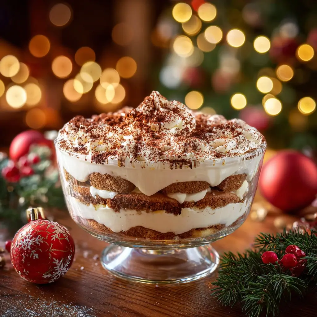 Spekulatius Tiramisu in Dessertgläsern mit Keksdeko