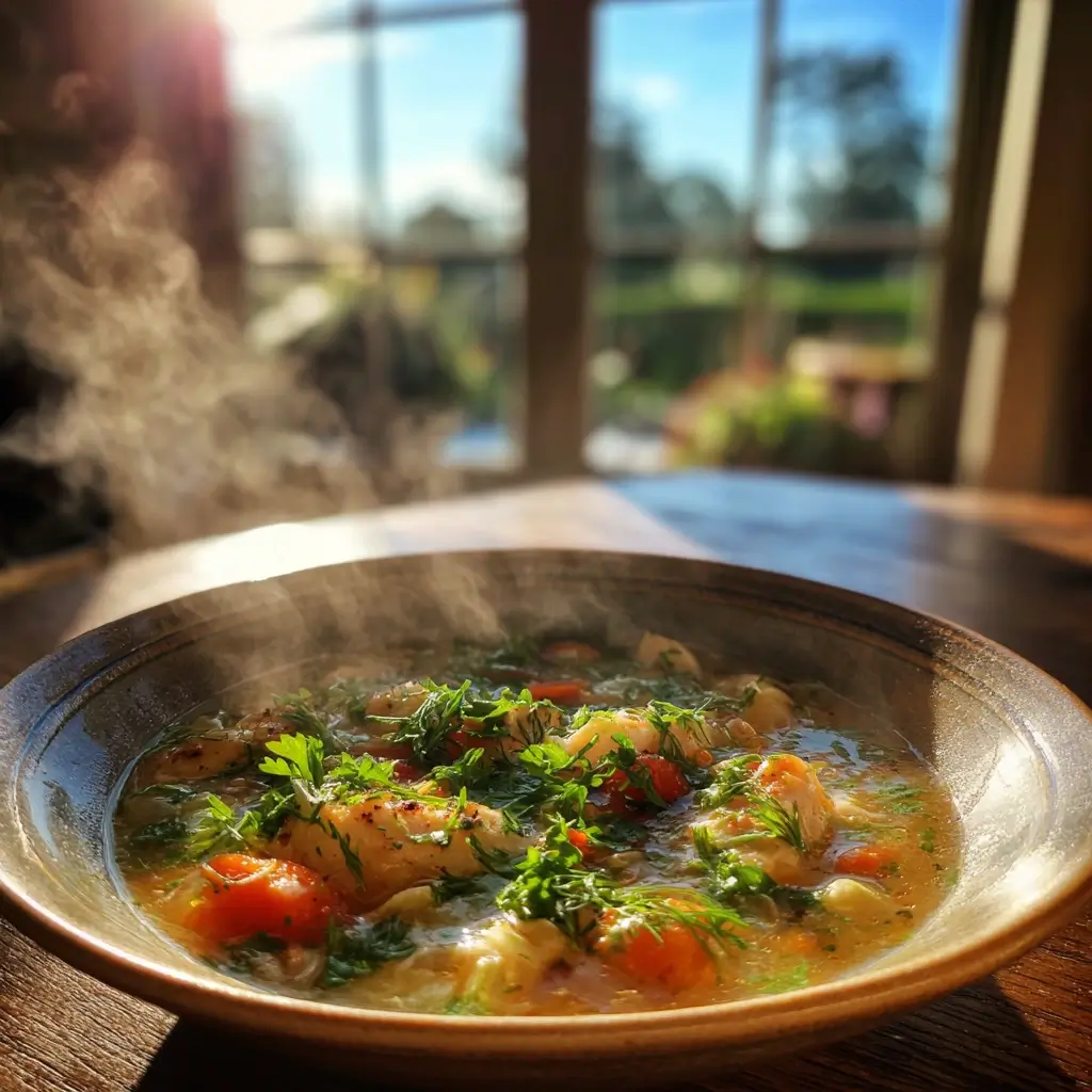 Fischsuppe Rezept elegante servierte Fischsuppe in hochwertiger Präsentation