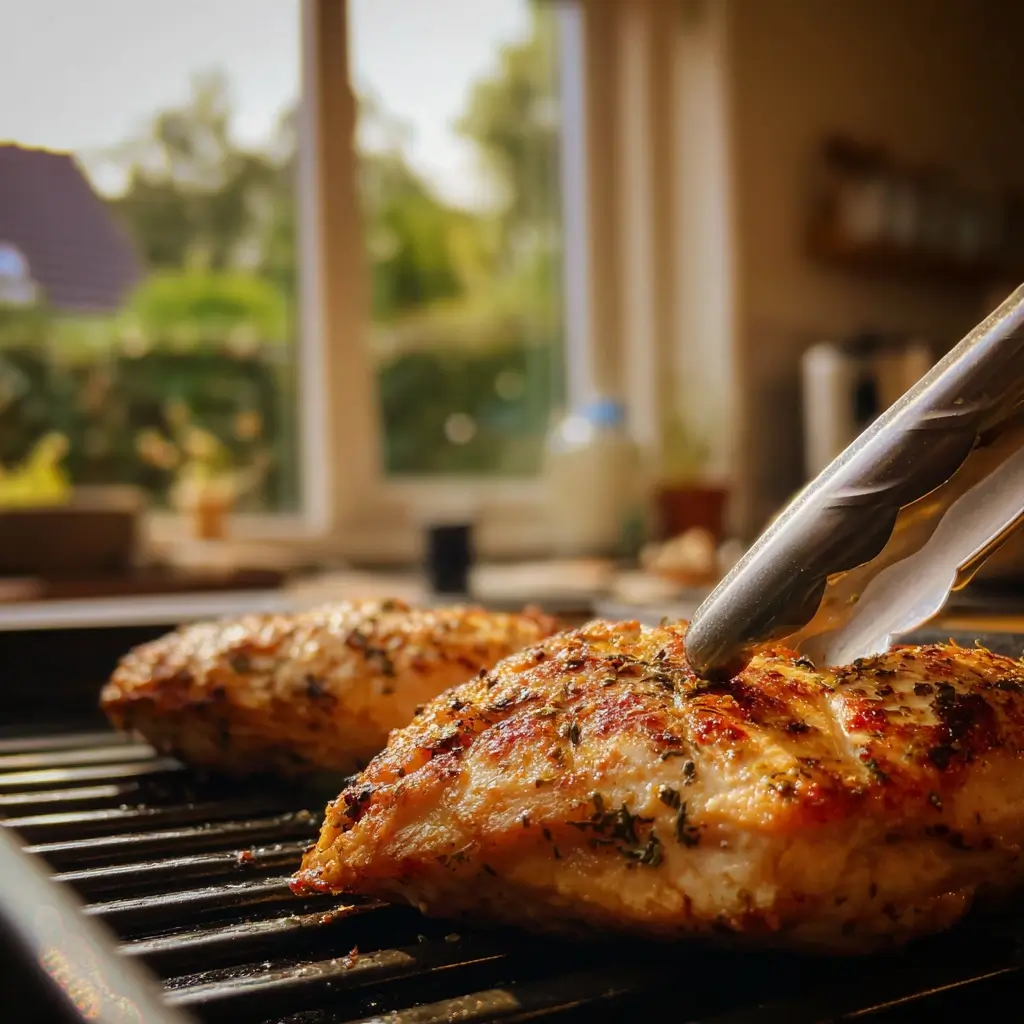 Airfryer Rezepte Hähnchen halb gegarte Hähnchenbrust im Airfryer bei 180 Grad