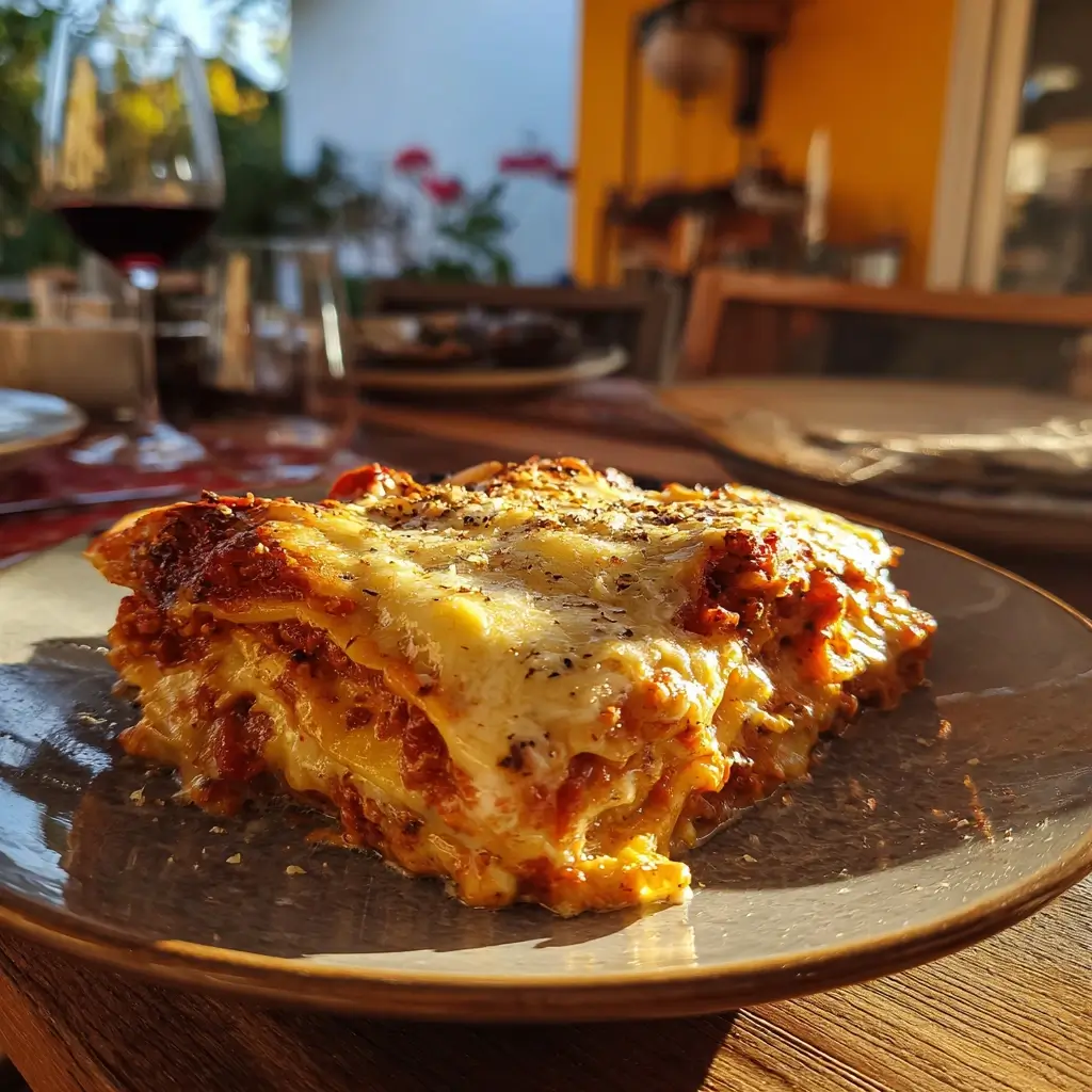 Rezept Lasagne perfekt geschichtet mit goldener Kruste