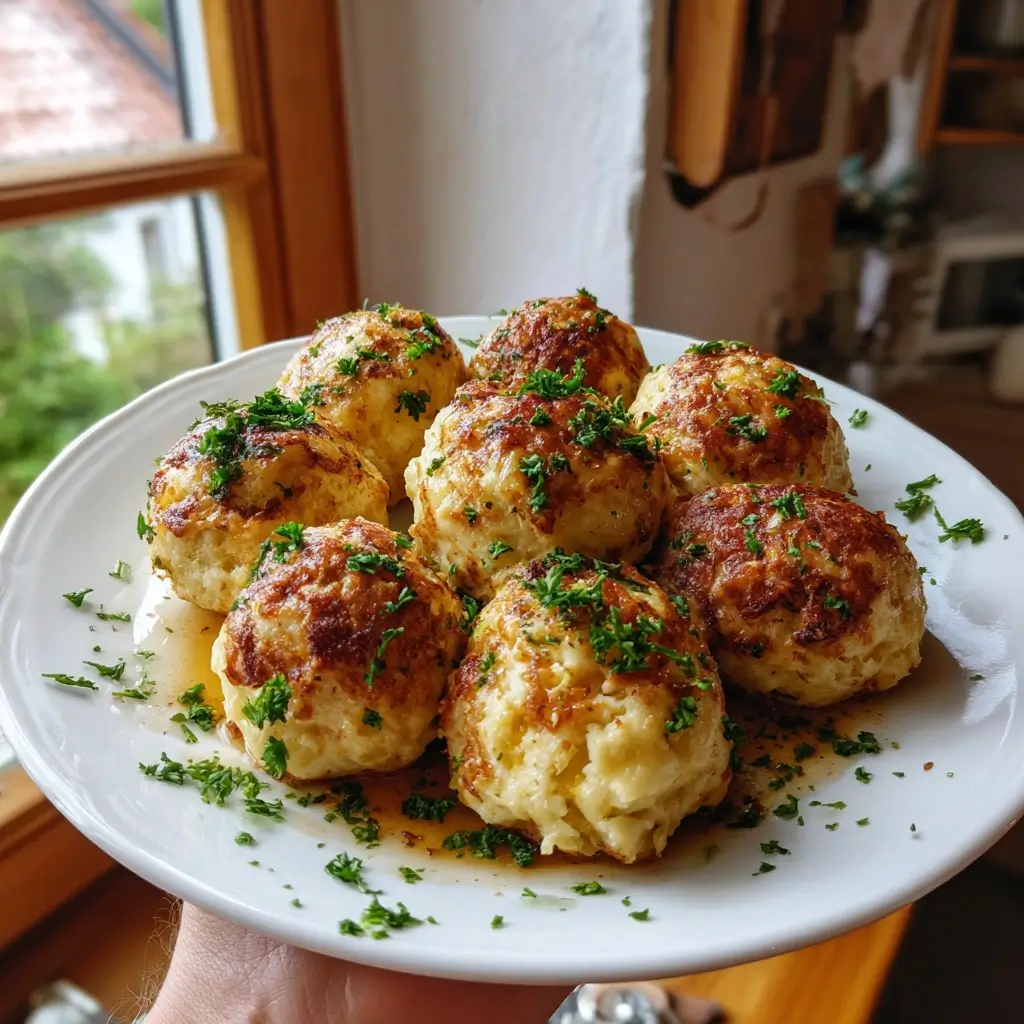 semmelknödel rezept oma fertige knödel mit petersilie serviert