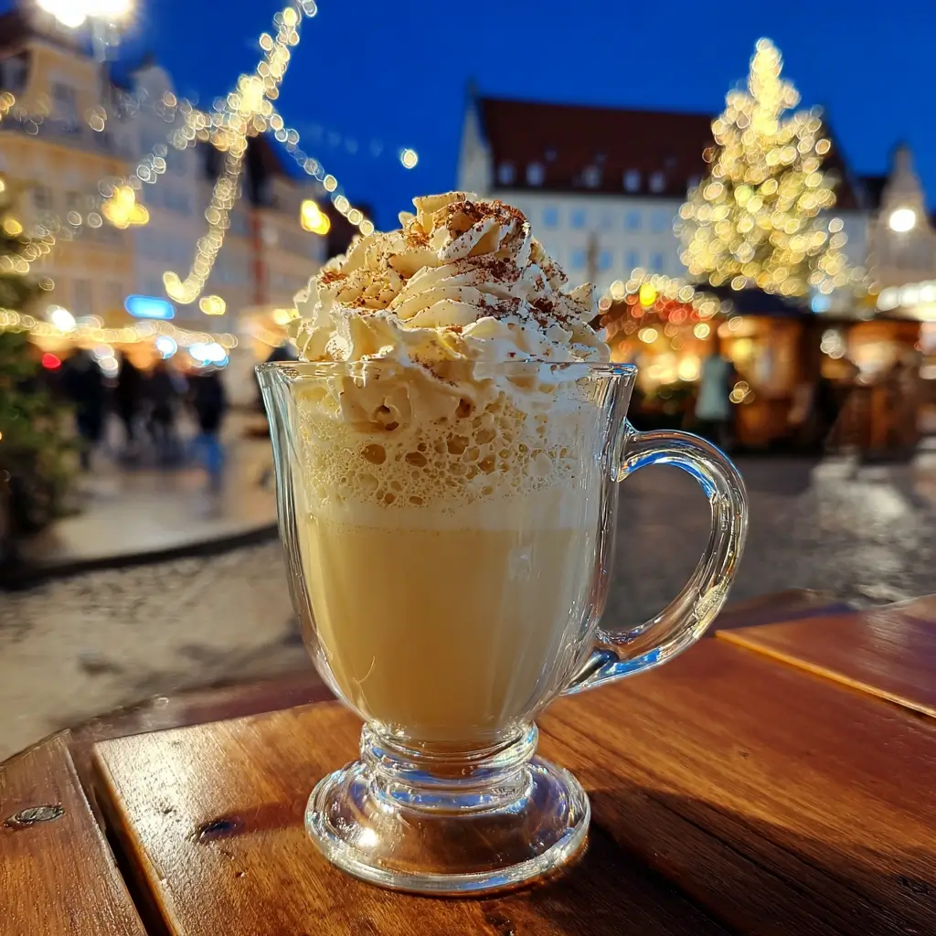 rezept eierpunsch cremig im glas wie vom weihnachtsmarkt mit sahne und zimt
