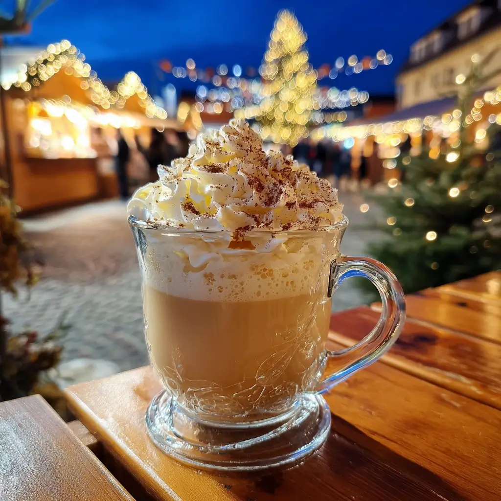 eierpunsch rezept​ rum wird in die warme mischung gegossen