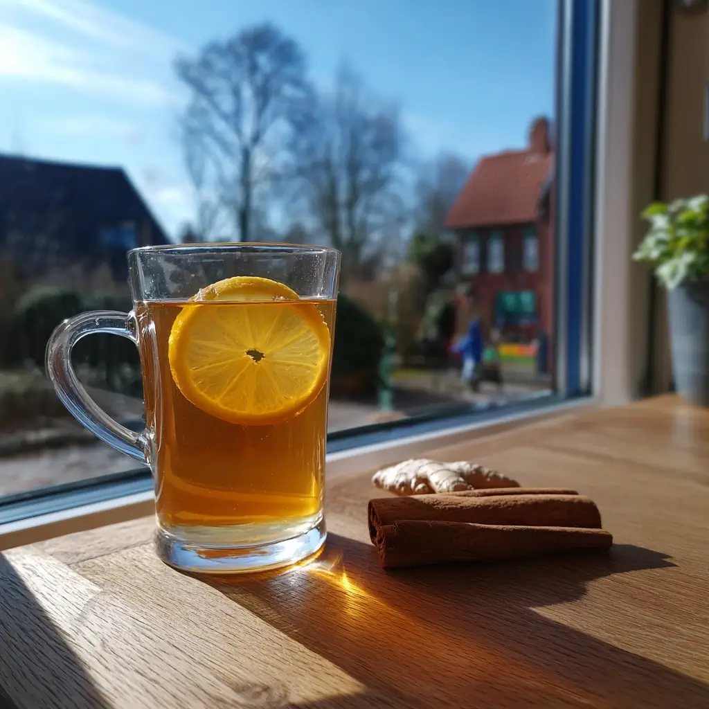 ingwer zimt rezept zum abnehmen als warmer fettkiller drink im glas am morgen