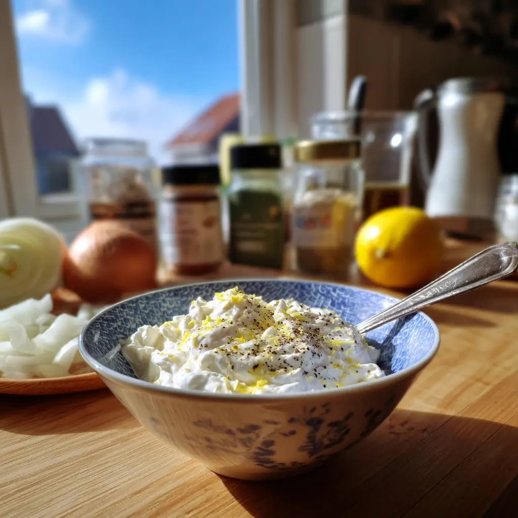 rezept für matjessalat saure sahne creme zubereitung schüssel