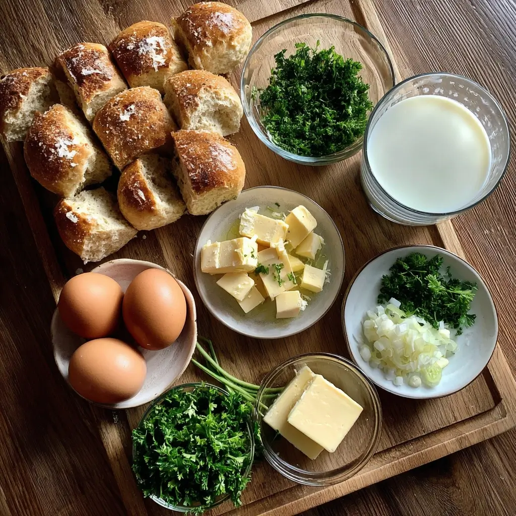 rezepte mit semmelknödel zutaten brötchen eier milch petersilie