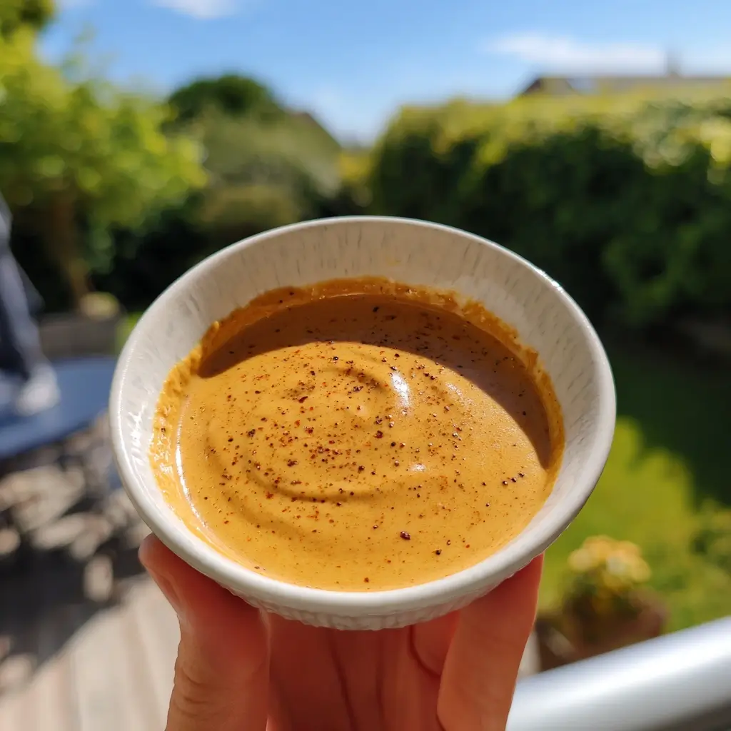 rezept erdnusssauce cremig und schnell gemacht in einer schale serviert