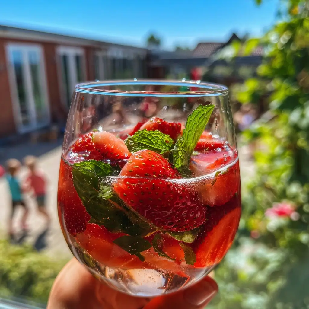 bowle rezept sommergarten erdbeerbowle entspannte atmosphäre