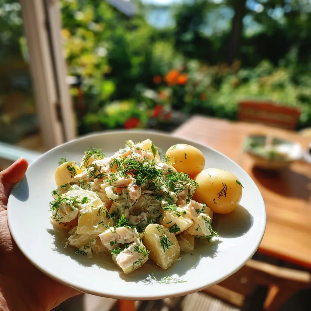 rezept matjessalat im Kühlschrank zum Durchziehen ruhend